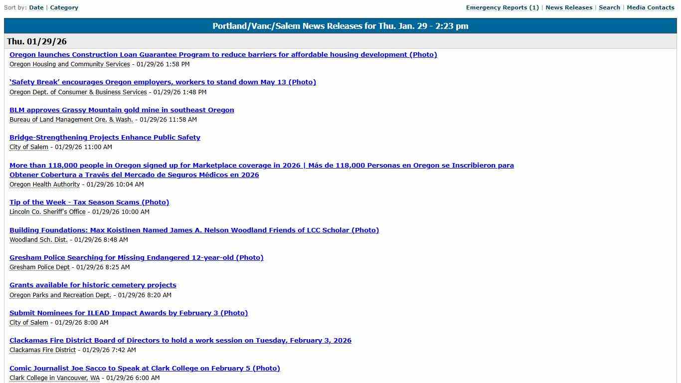 FlashAlertPortland - Press Releases