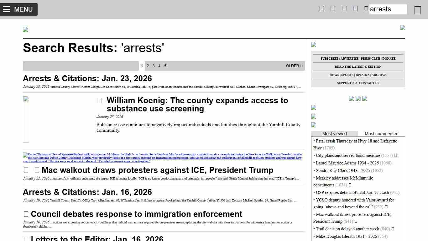 NewsRegister.com - News and information for McMinnville and Yamhill Valley, Oregon - wine country newspaper